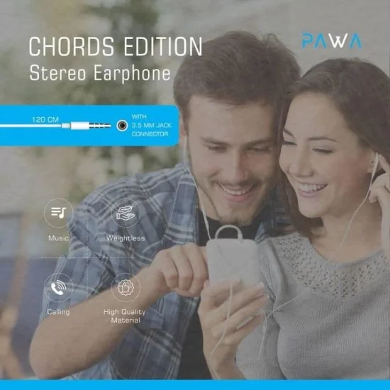Pawa Chords Series Stereo Earphone 3.5Mm